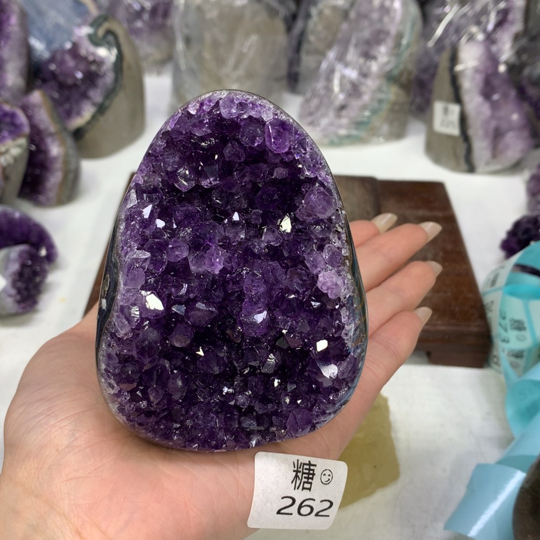 紫晶摆件未镶嵌我