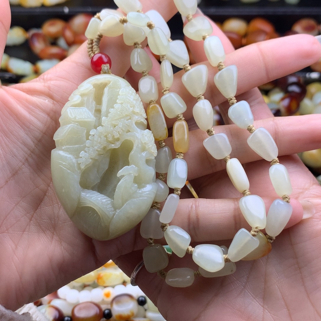 和田玉未镶嵌手链