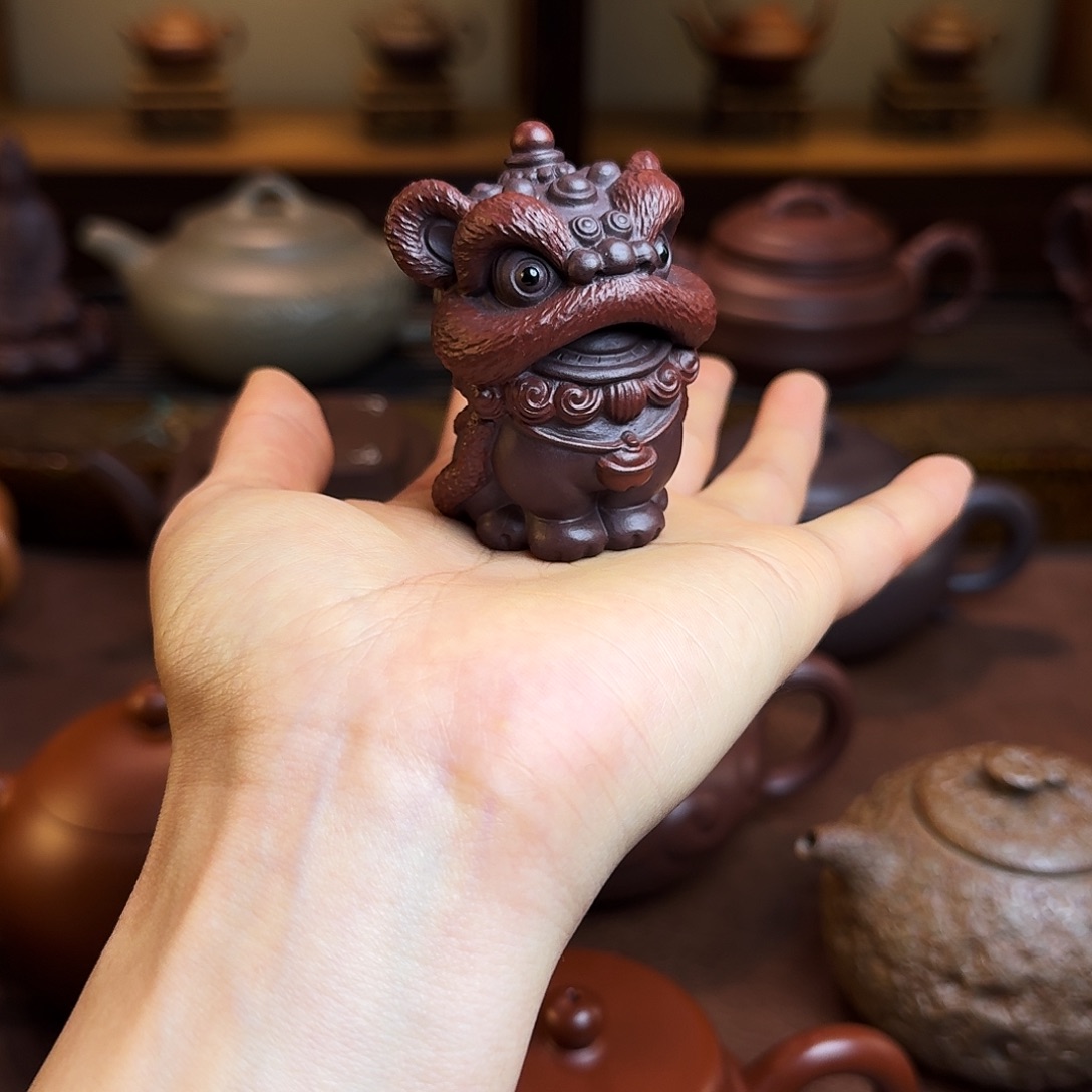 逍****紫砂茶壶紫砂茶宠，紫泥