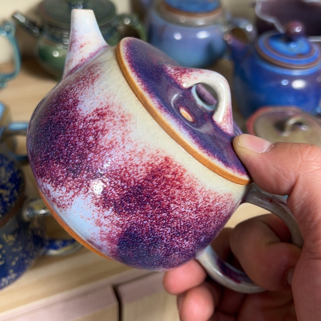 音***逸瓷摆件神垕钧瓷原矿釉钧瓷