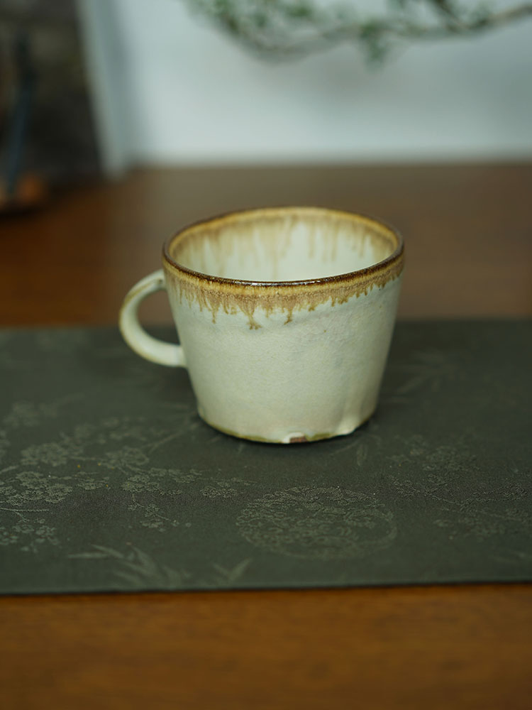 伊禾集物 日本丹波烧手工匠人仲冈信人 咖啡杯 马克杯 124#