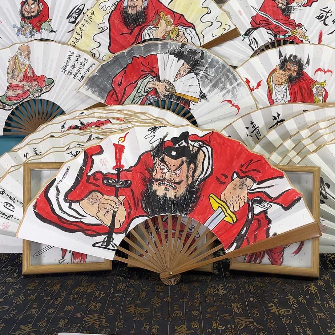 国画～**～手绘折扇一把