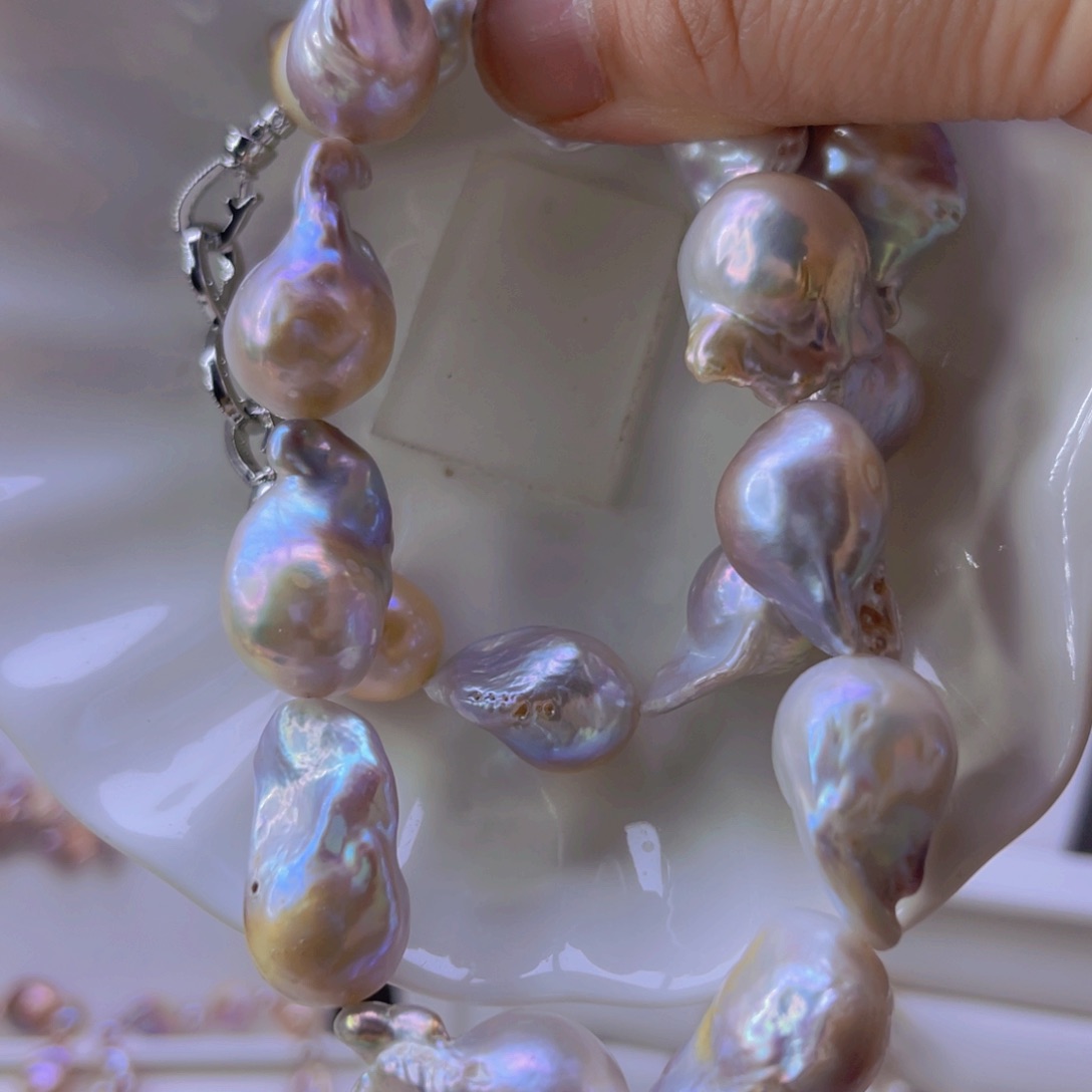 淡水珍珠手绳合金瘦****芳