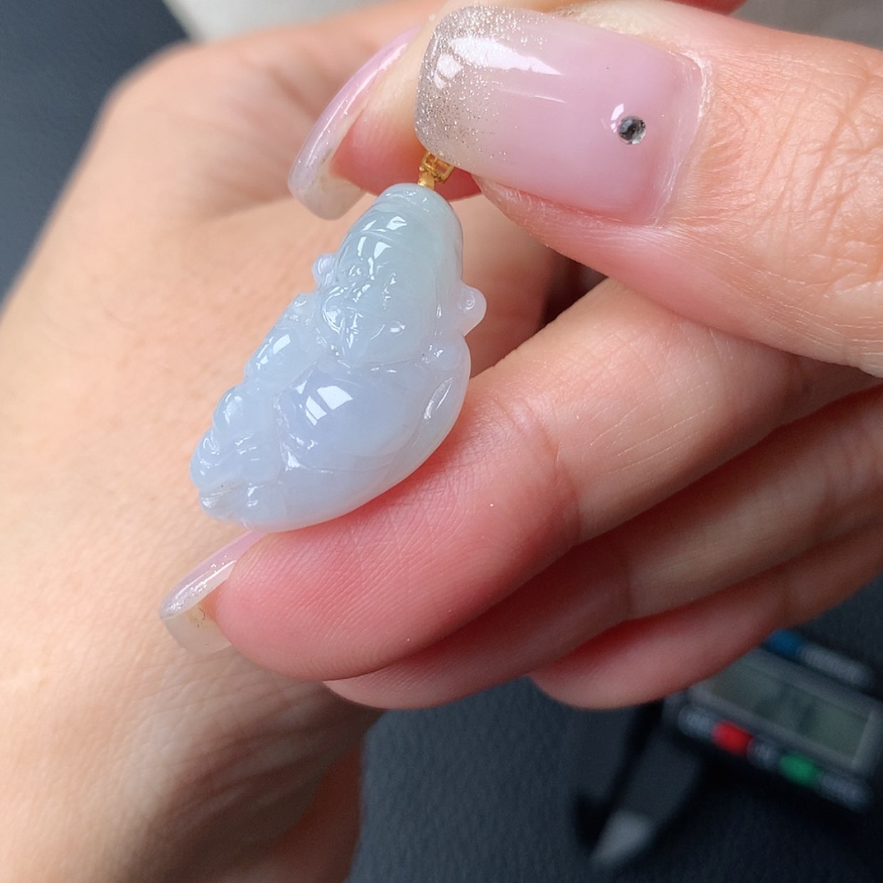 【闪购商品】翡翠18K金镶嵌吊坠(不含链)