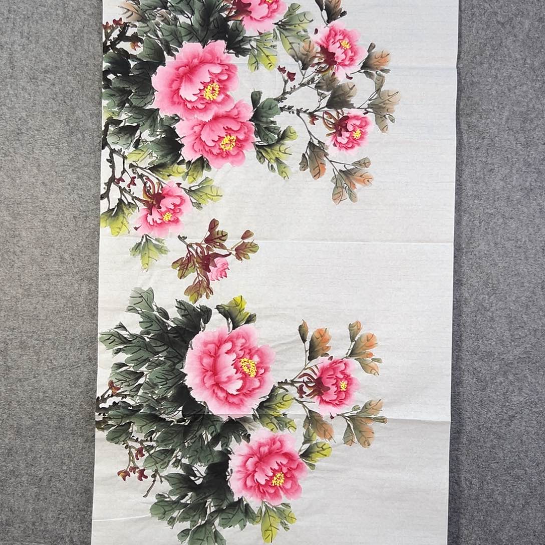 国画069 鸟和蝴蝶都在等待它