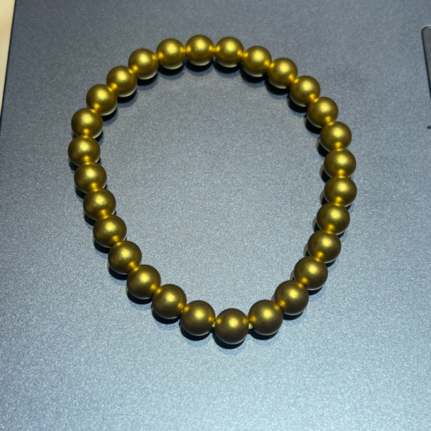 足金配件 卡6mm古法金珠串 C0269