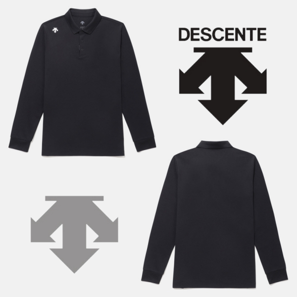 DESCENTE/迪桑特 秋季新款运动休闲男女同款百搭翻领长袖POLO衫