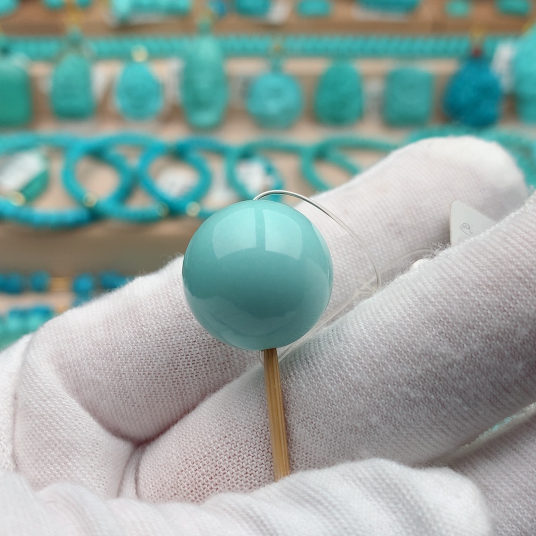 绿松石未镶嵌珠宝奇石17mm