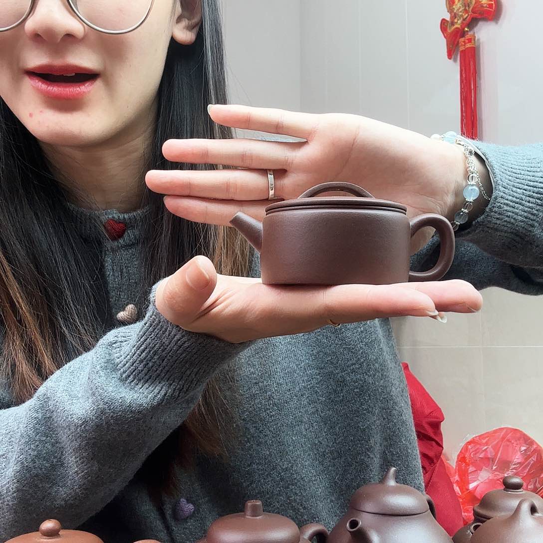 紫砂茶壶小汉瓦半手工