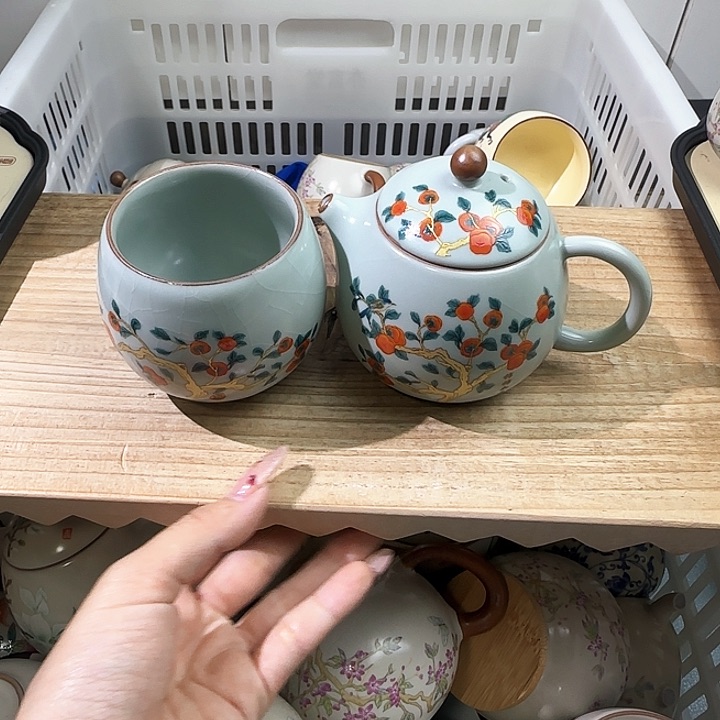 柿柿如意一壶一龙蛋杯