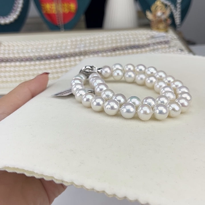 淡水珍珠银S925镶嵌颈饰10➕极光炫彩高品