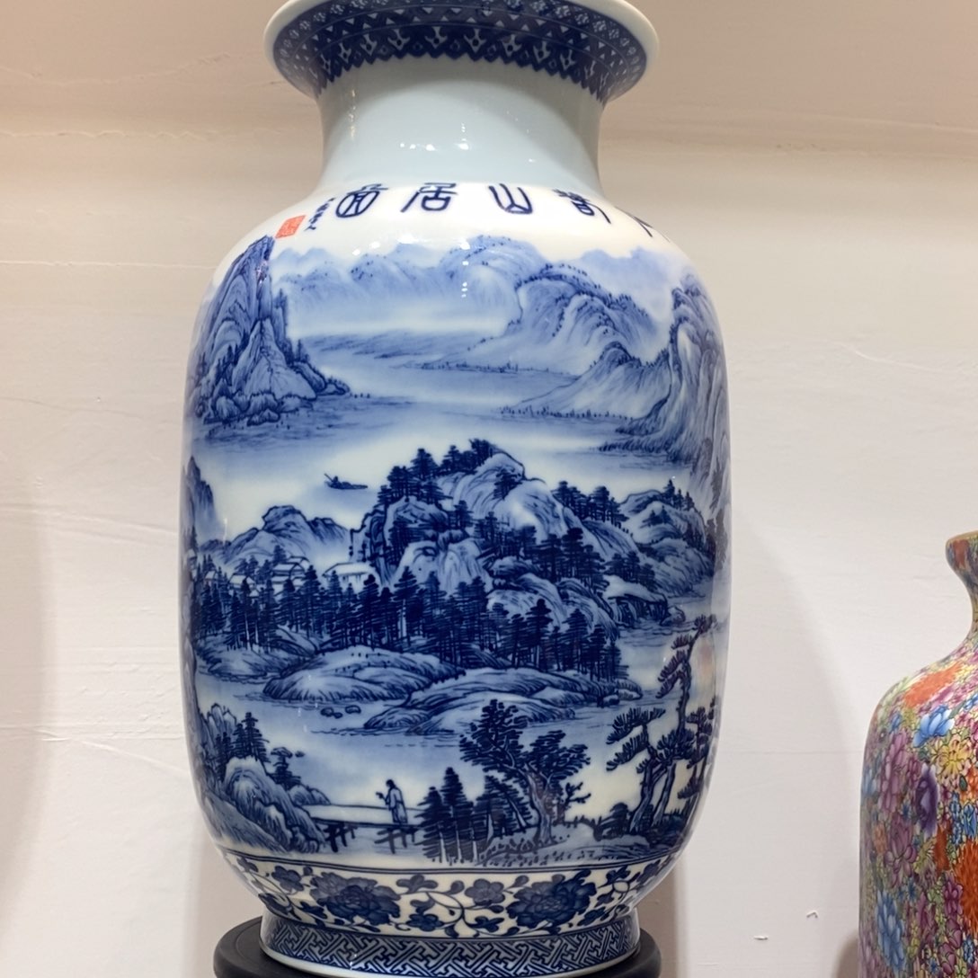 摆件景德镇陶瓷花瓶摆件