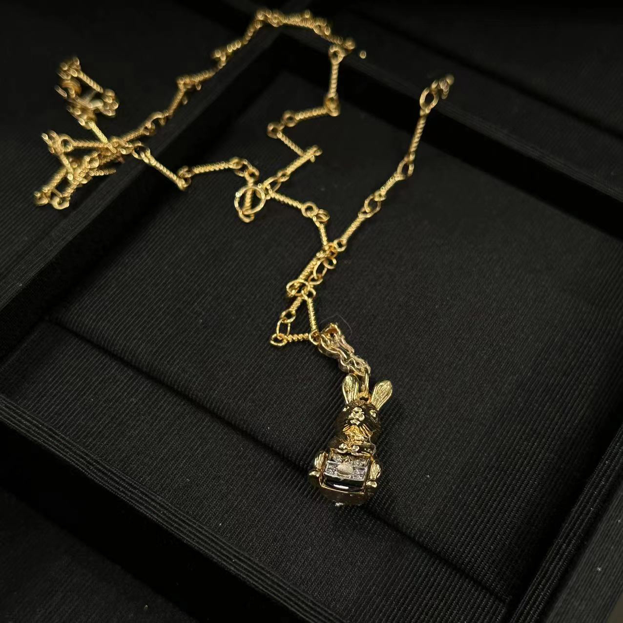 铜合金项链 轻奢个性小兔子项链-90879