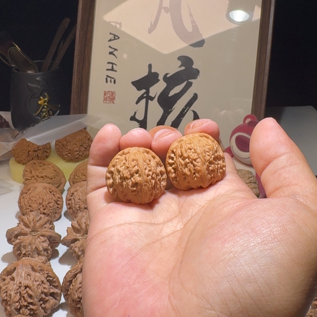 范***彪吊坠文玩核桃28尺寸全品白狮子