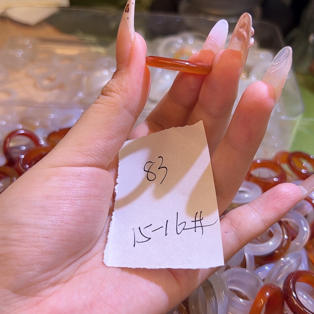 未镶嵌戒指玛瑙/玉髓