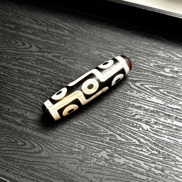 行运带砂折线九眼47×12mm玛瑙锁骨链