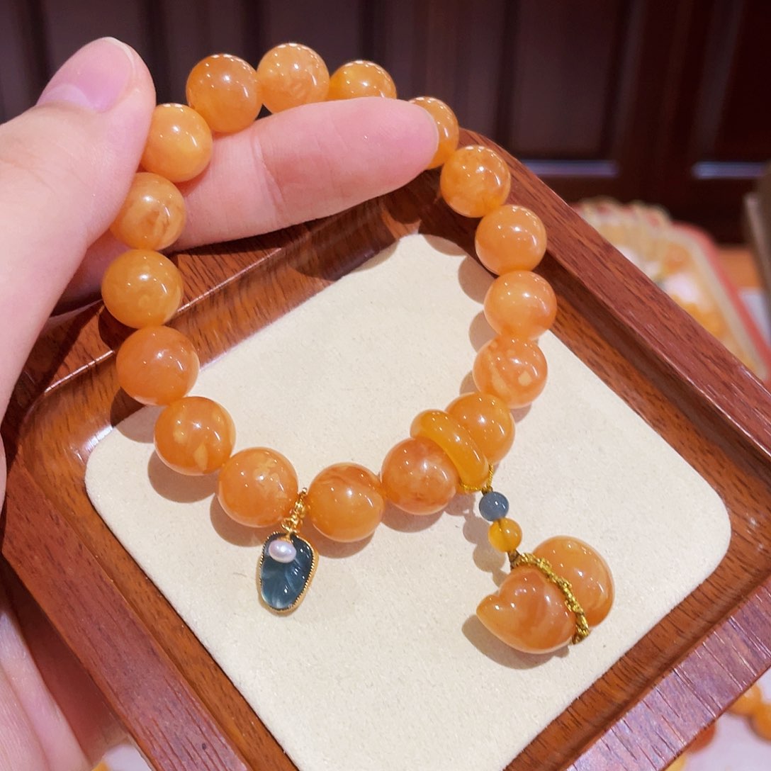 蜜蜡手链未镶嵌手串