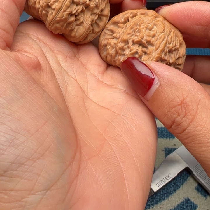 吊坠桃核文玩白狮子43