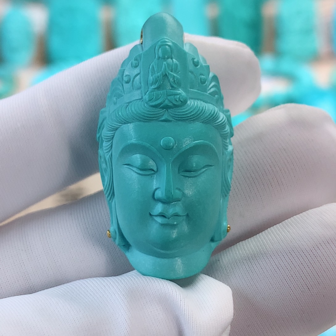 绿松石挂件未镶嵌