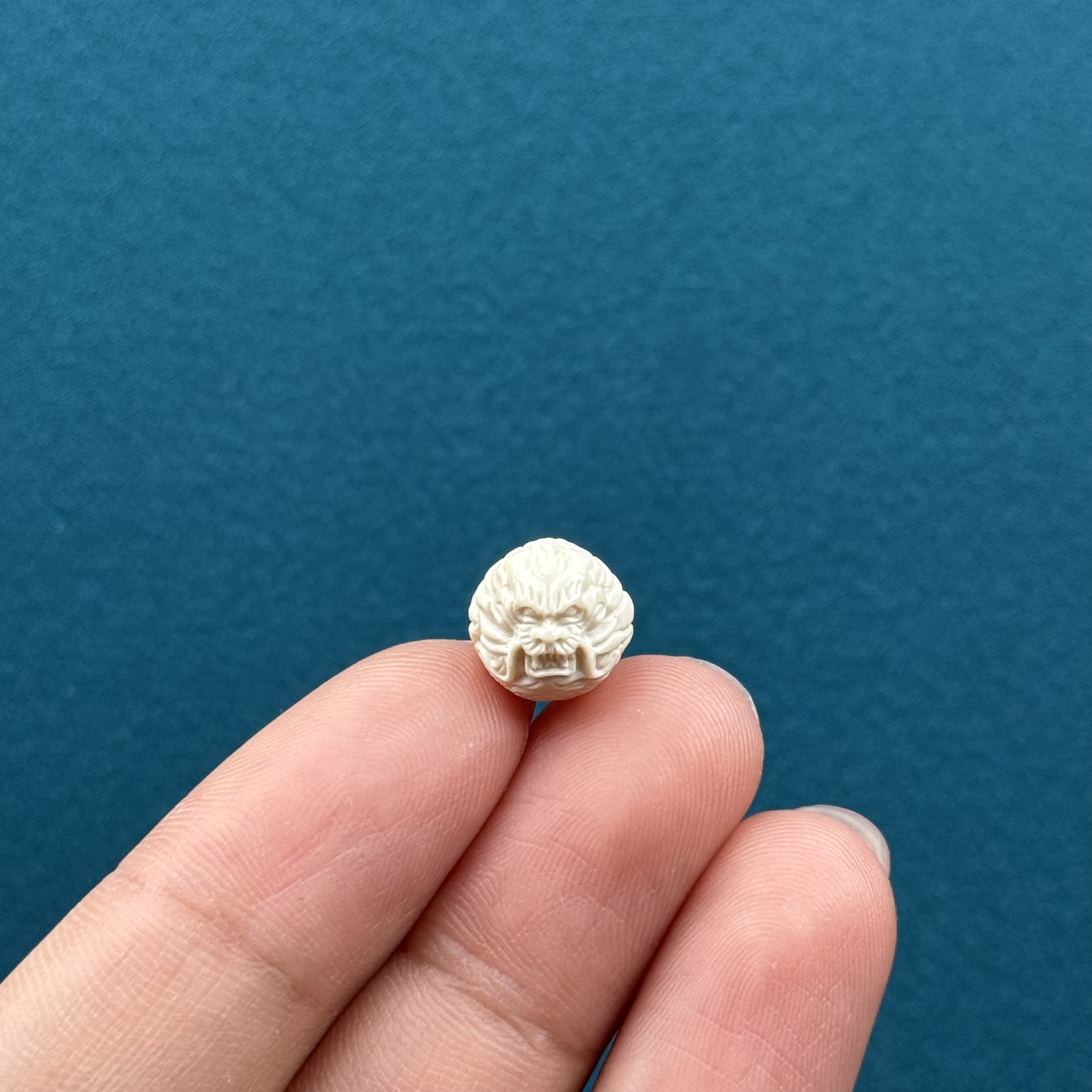 D63-77天然猛犸牙雕刻龙珠左右通孔9.7mm支持复检假一罚十