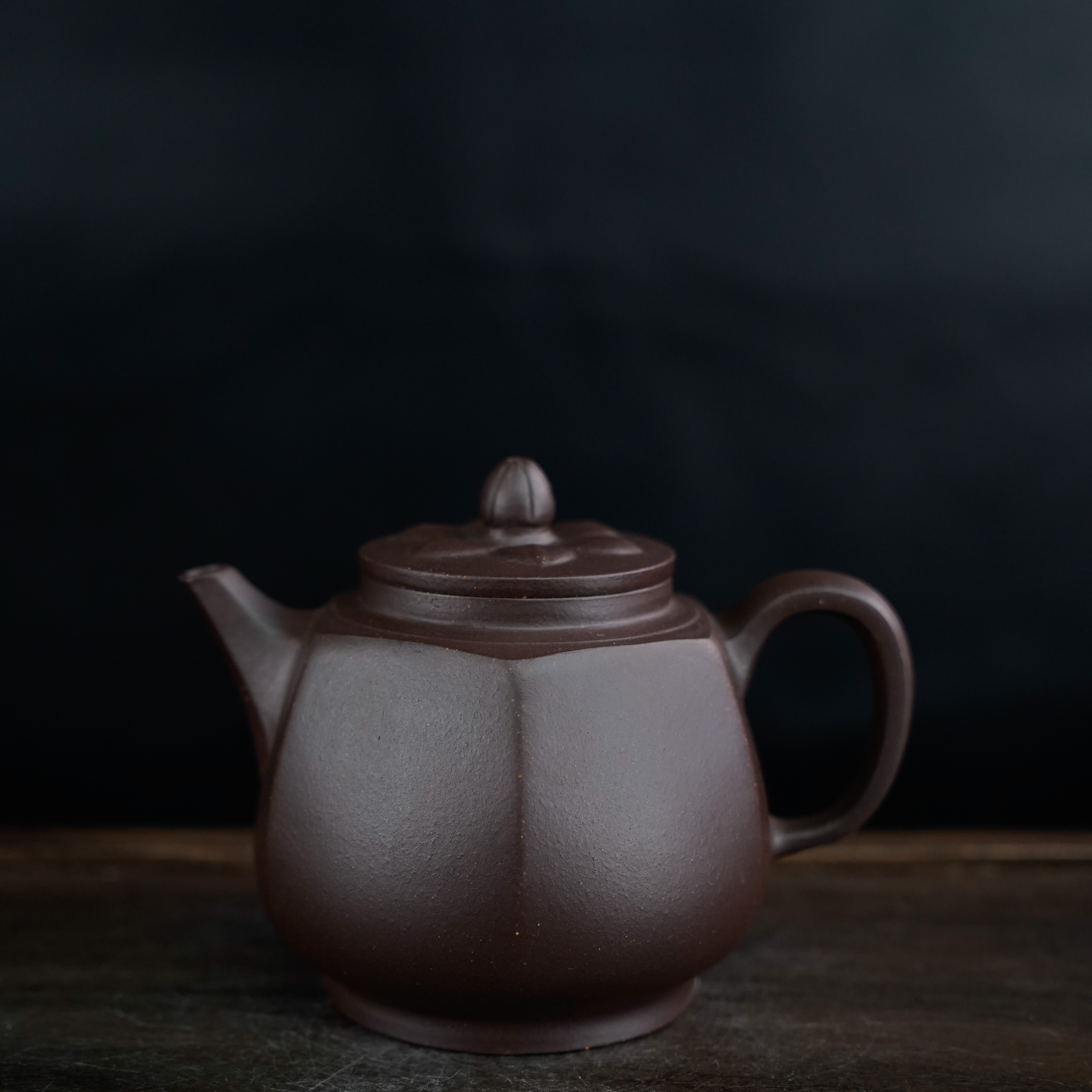 GSZS-6598  民间艺人  宜兴手工紫砂 六方菱花