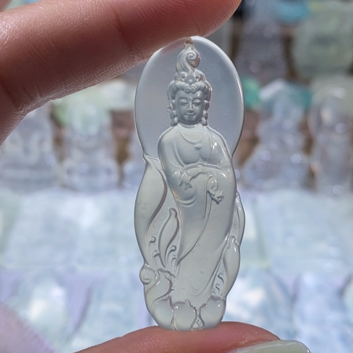 岫玉未镶嵌吊坠吊坠