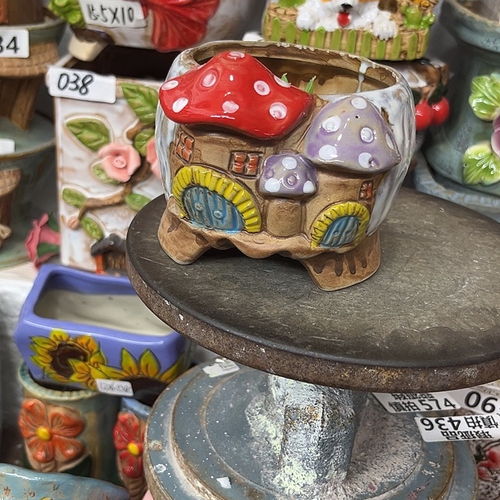 粗陶材质多肉花盆