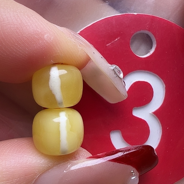 蜜蜡未镶嵌珠宝奇石8mm瓷白一线老型