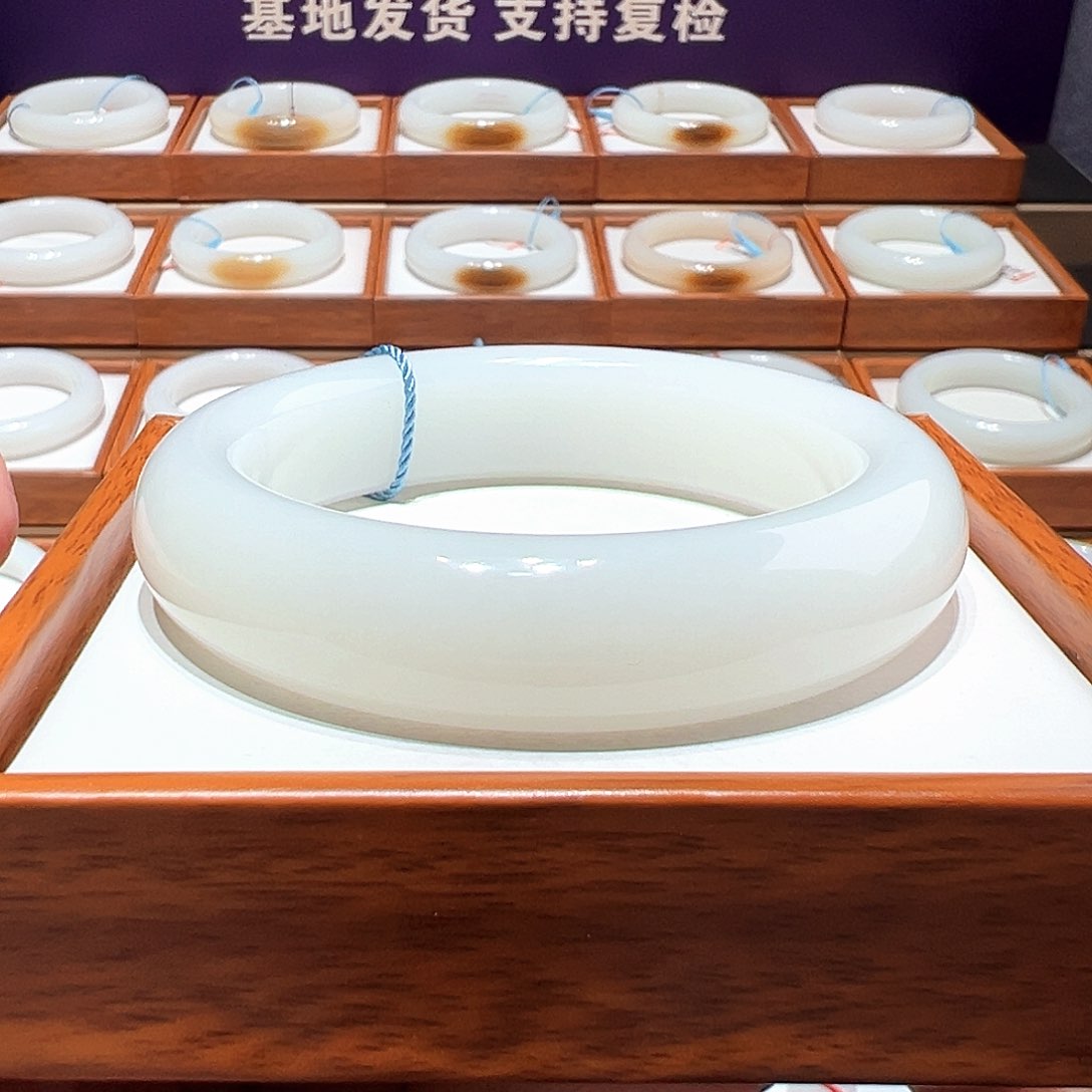 和田玉手镯 58 59未镶嵌