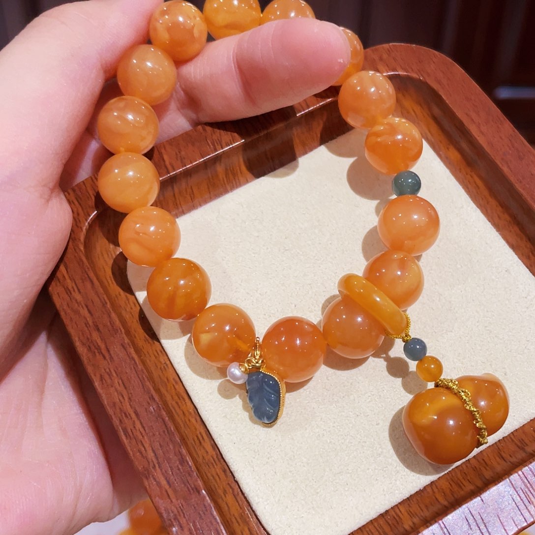 蜜蜡手链未镶嵌手串