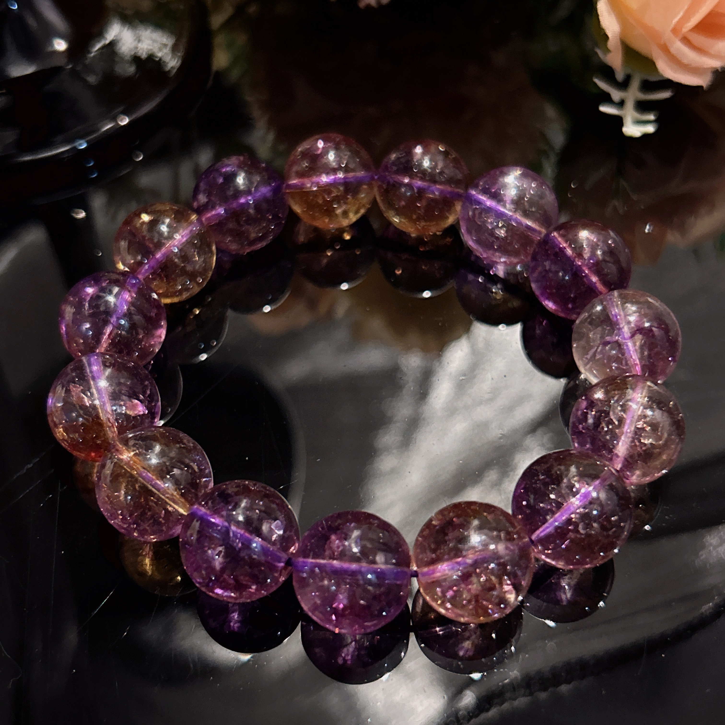 A139  卡14紫黄手串[多样性发一]