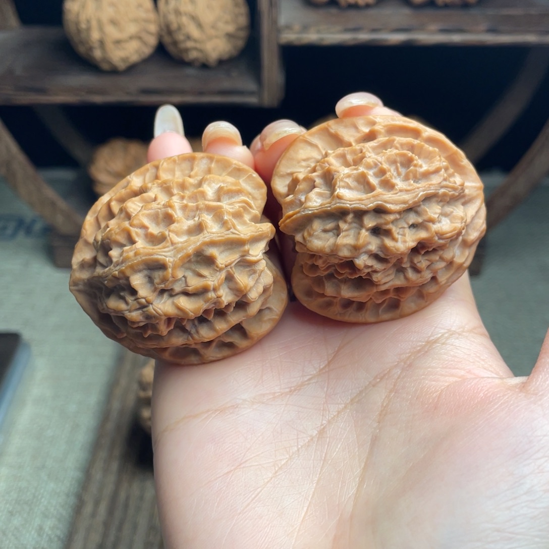 吊坠文玩核桃苹果园43 全品白茬精配毕业红皮