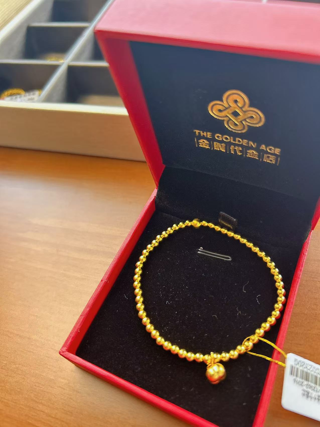 【金时代金店】足金柿柿如意珠珠手串