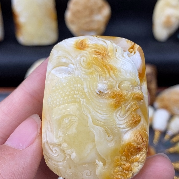 琥珀未镶嵌裸石一念之间d145