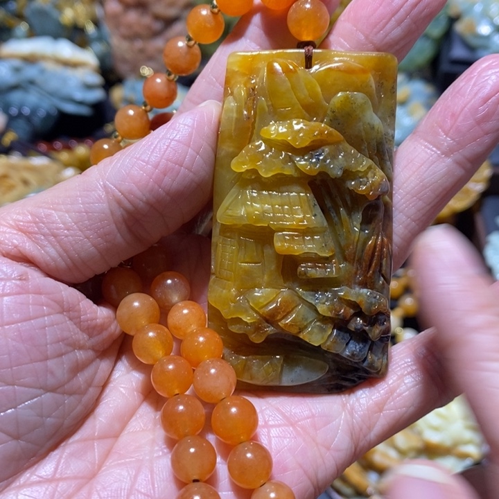 岫玉岫玉吊坠未镶嵌