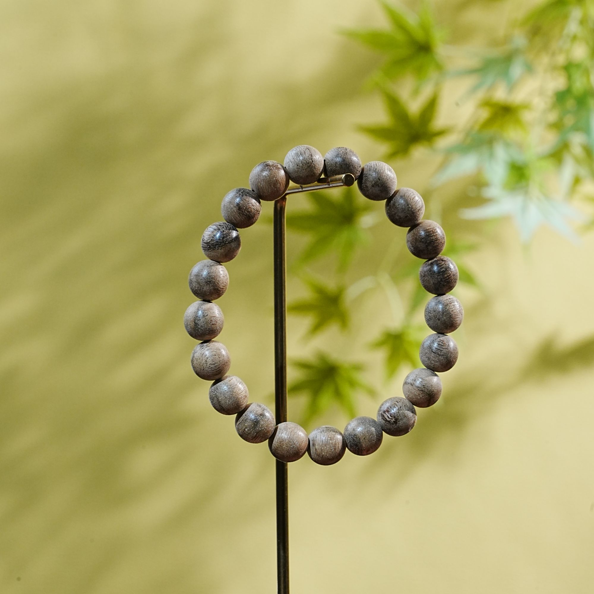 马来西亚老料虎斑纹单圈沉香手串 0.9cm 4.79g T251008082  A