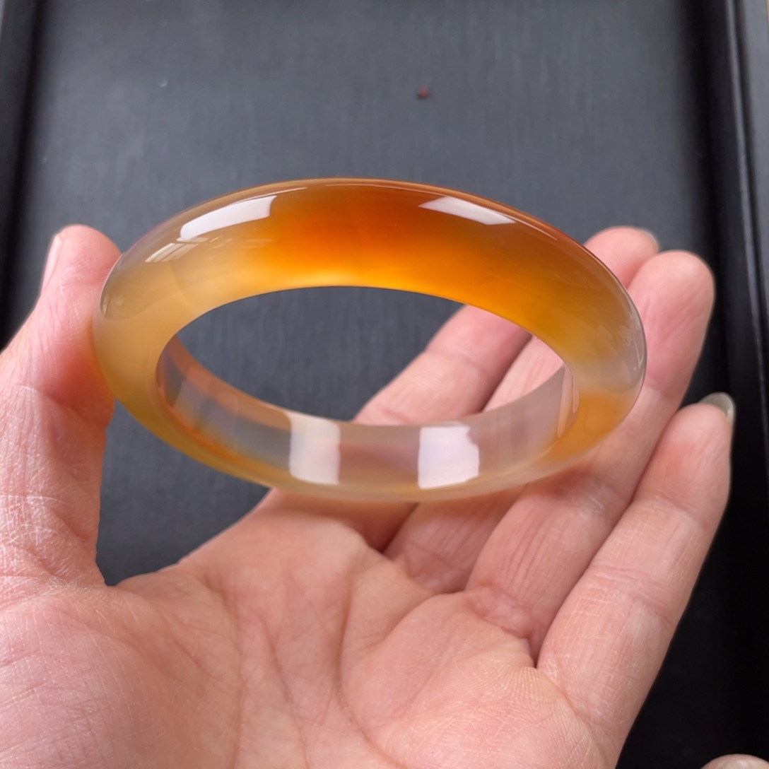 玛瑙/玉髓手镯未镶嵌圈*