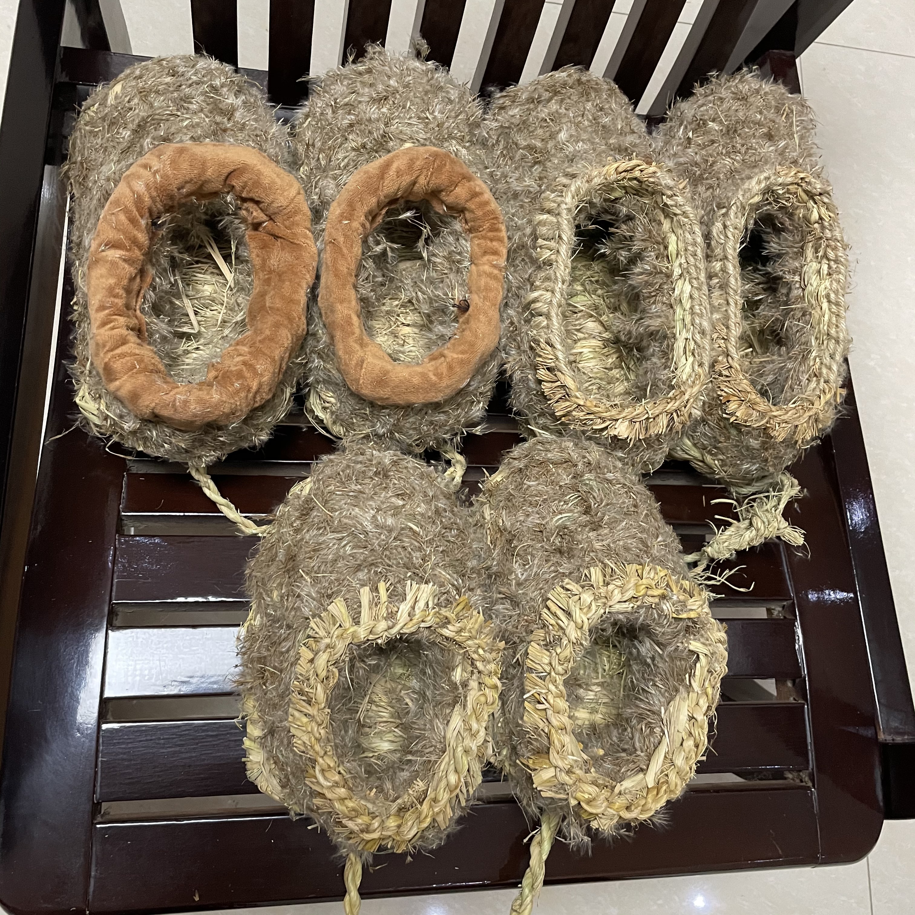 芦花靴传统草鞋儿时记忆冬季雪地鞋芦苇编织毛窝子收藏怀旧手工