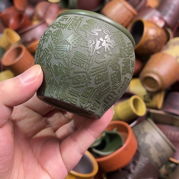 紫砂茶杯全手工紫砂主人杯