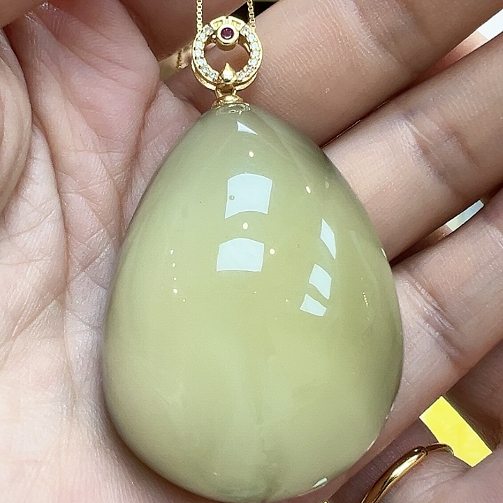 未镶嵌琥珀耳饰吊坠