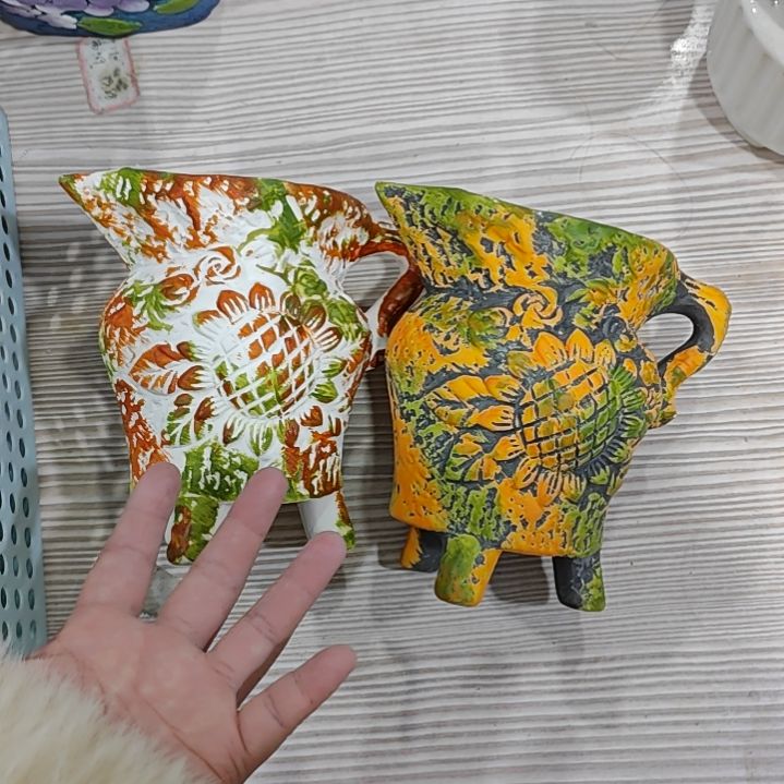 红陶吸水透气的白陶花盆凑满12发货