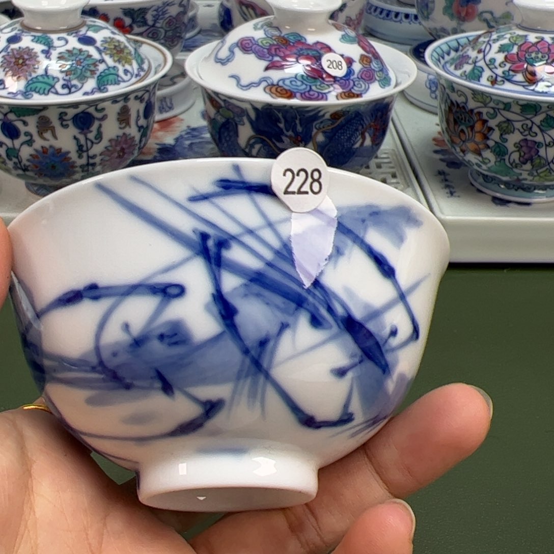 杯景德镇纯手绘茶具228