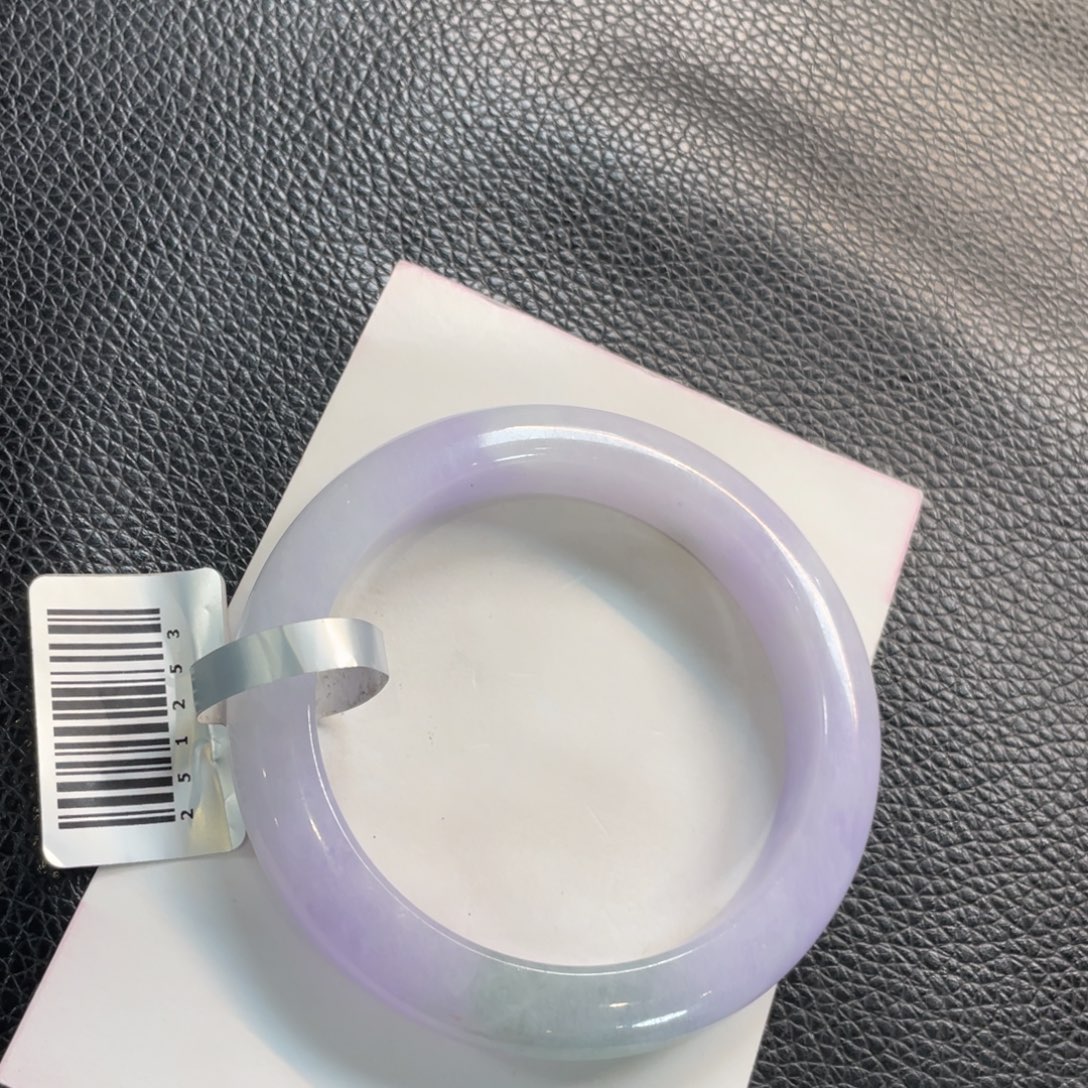 翡翠未镶嵌手镯182号 53.6正圈 棉线