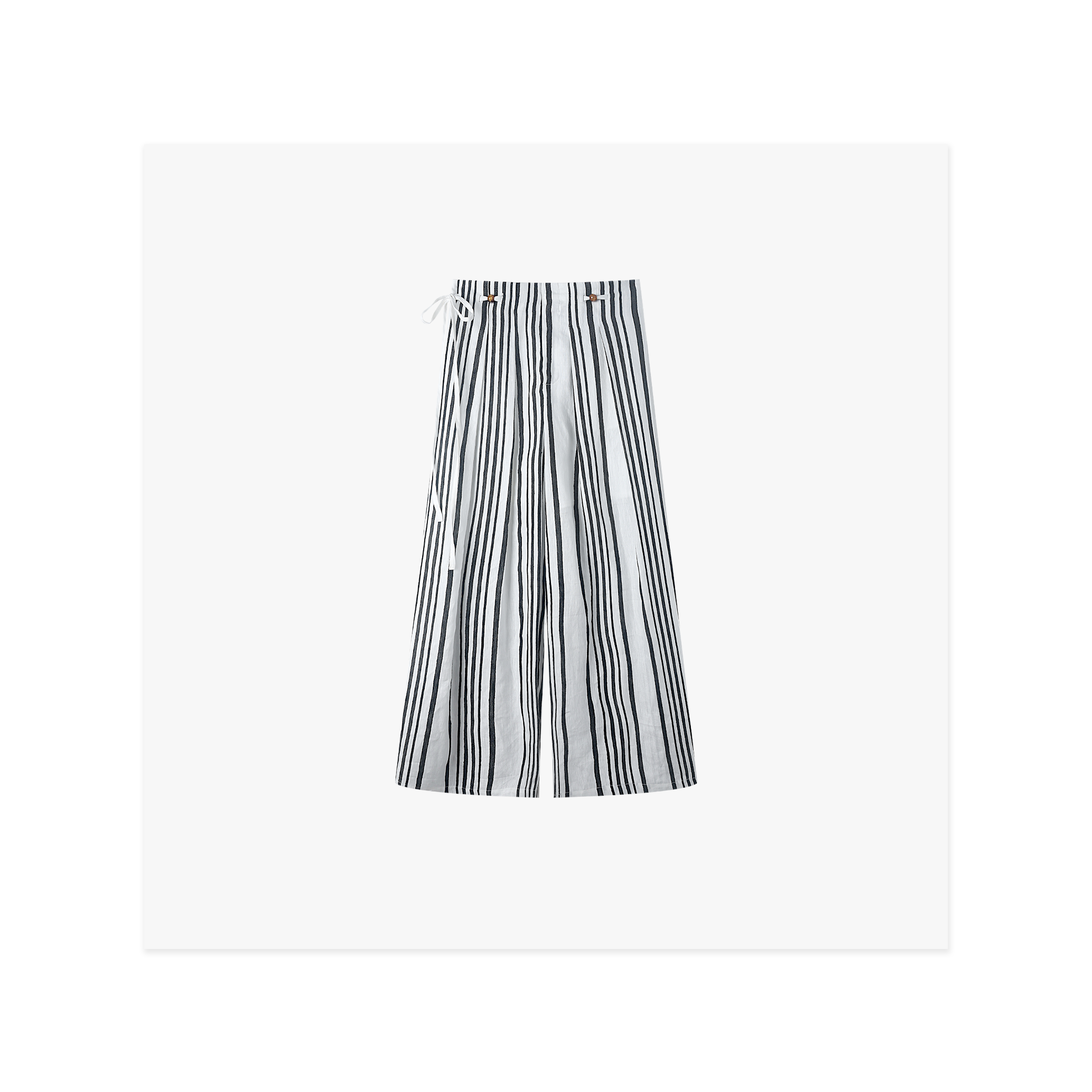 YING JOY 【墨纹】 2025新款极简舒适时尚条纹裤子HS002