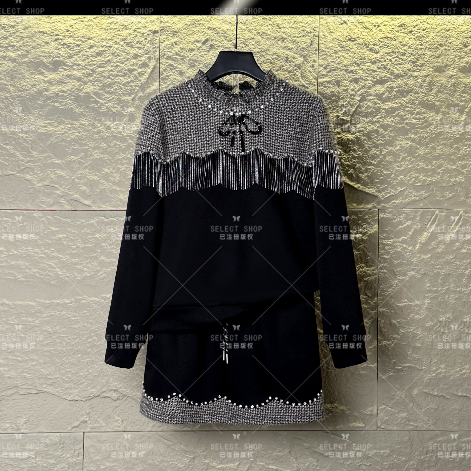 设计师<加绒系列>减龄款|显瘦冬季长袖短裙休闲翻领-T295