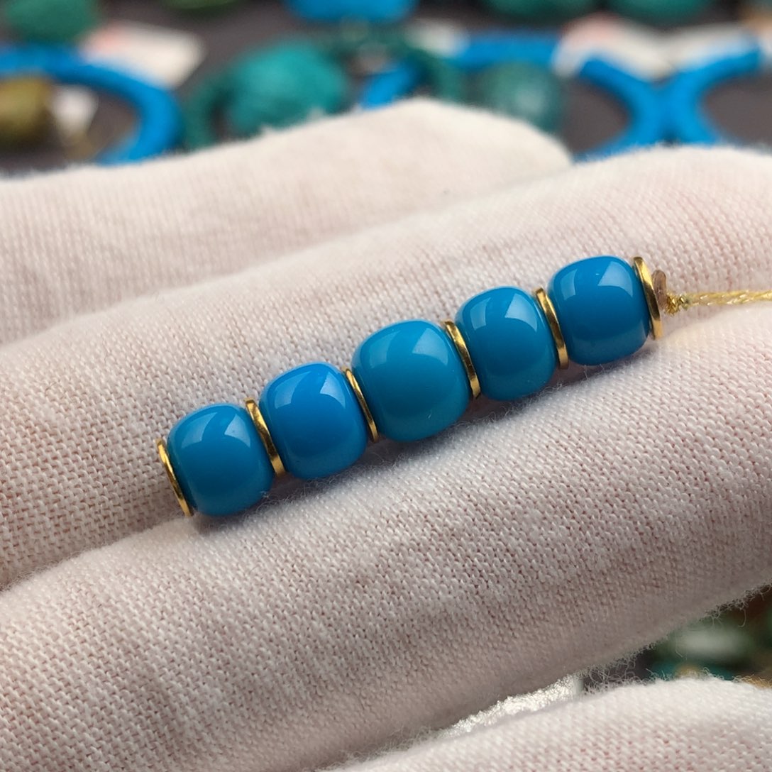 绿松石未镶嵌绿松石6+7mm
