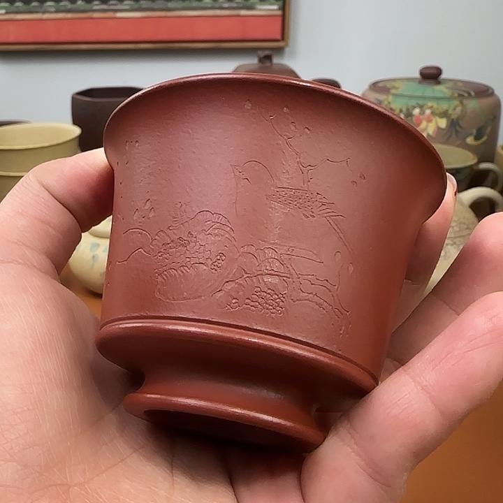 宜兴紫砂瑕疵主人杯杯