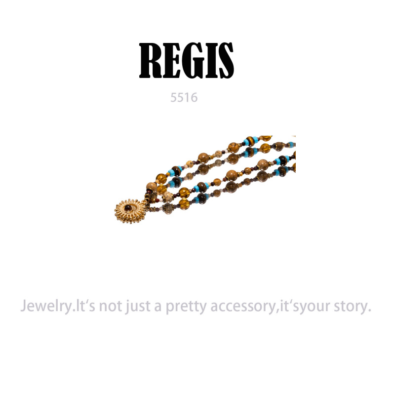 镀K金 REGIS 项链~5516（40+5cm）