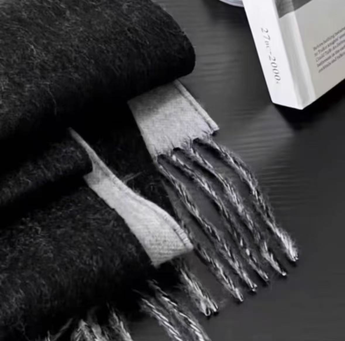 【满分山羊绒】秋冬羊绒围巾保暖舒适百搭披肩明星同款1.0