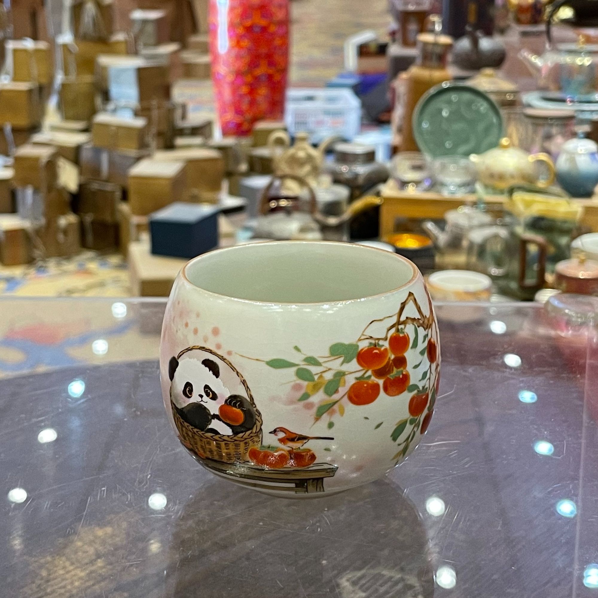 【闪购商品】汝窑熊猫罗汉杯一个，020351